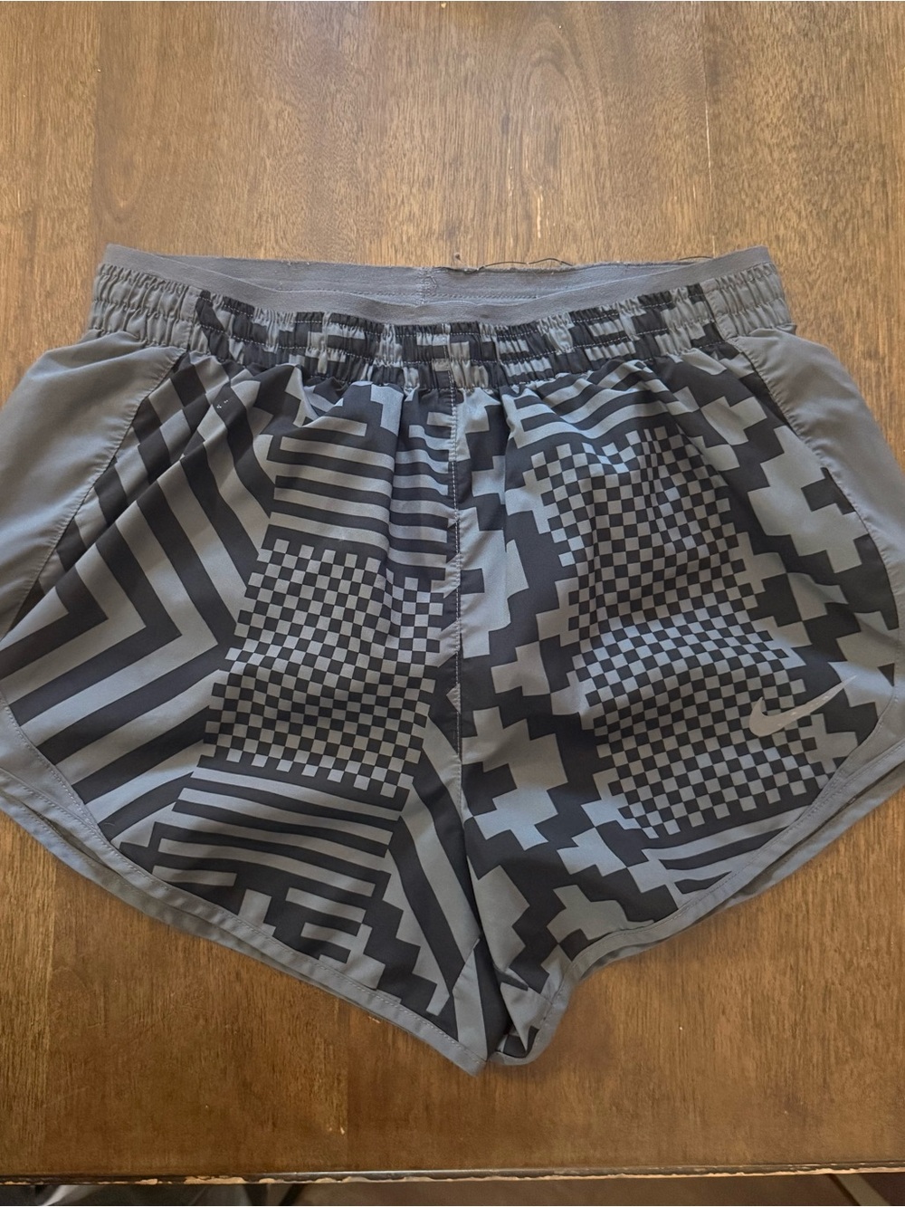 Nike Dri-FIT Geometric Print Running Shorts Size x Small